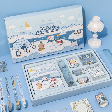 Traveler's Diary: Imitation Leather Loose Leaf Notebook with Custom Die Cut Sticky Notes