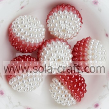 Factory Price Artificial Pearl For Necklace Finding Red Color 19MM