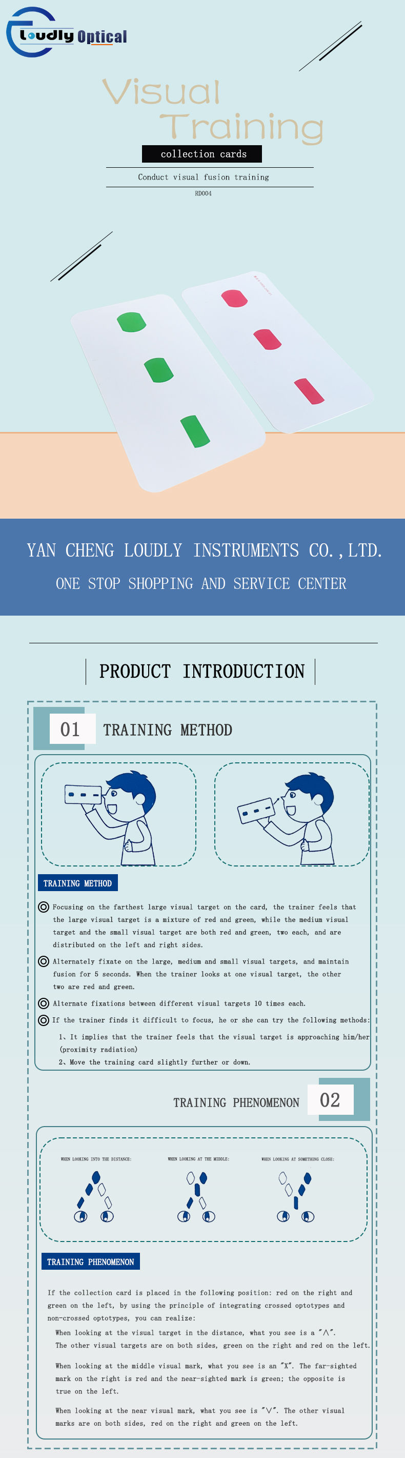 Visual Training Set Card Strabismus Amblyopia Set Ability Exercise Adjustment Fusion Visual Function Exercise RD004