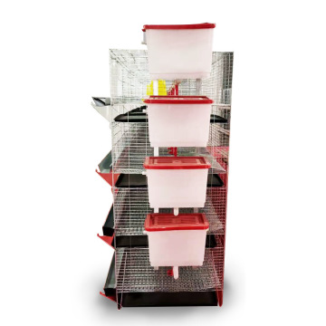 Cold Dip Galvanized 4 Layer Small Chick Breeding Cage and Automatic Chicken Cage for Sale