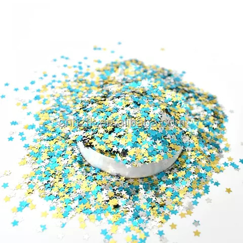 Nail bulk Glitter colorful stars Glitter for craft decoration mixed chunky Glitter for body