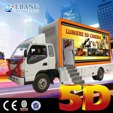 Guangzhou factory amusement arcade truck mobile 5d theater