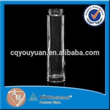 China factory simple cylinder shaped wide mouth empty glass bottles 300ml