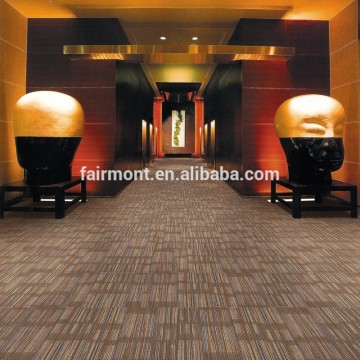 Office Brown Striped Carpet