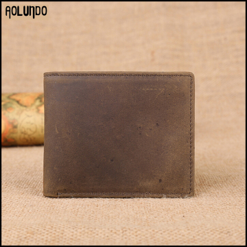 Leisure genuine cowhide leather man wallet