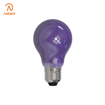Psychedelic Purple Light Bulb Retro A60 Design