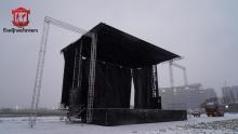 Mobile retractable Stage Trailer
