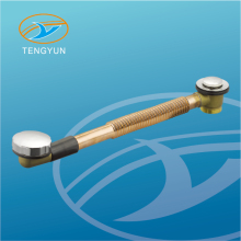 Brass bathtub drain, click clack waste