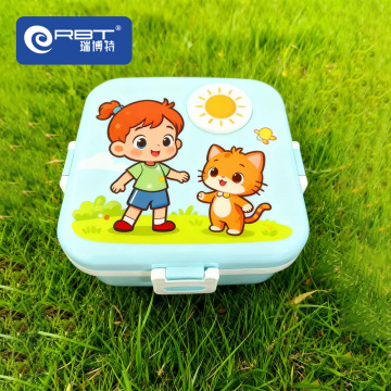 Cartoon Square Shaped Lunch Box for Kids