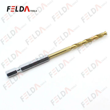 High Speed Steel Fully Ground Titanium Quick Change Drill Bits