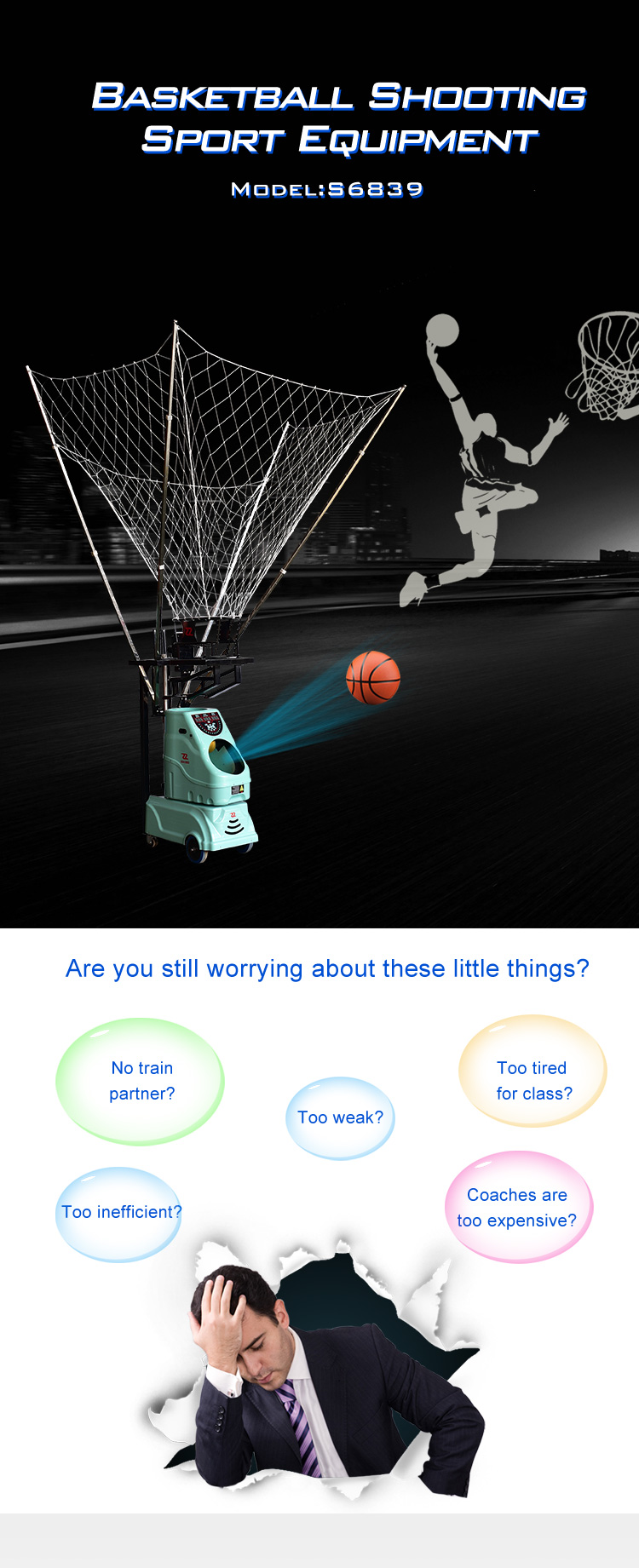 Full functions basketball Training machine basketball machine from china's manufacturer