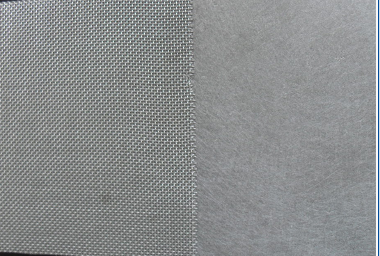 Sintered Fiber Filter with wire mesh support layer