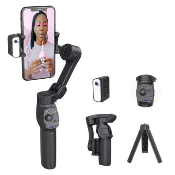 Foldable Smartphone Stabilizer with Tripod and 3600 mAh Battery for Face Tracking