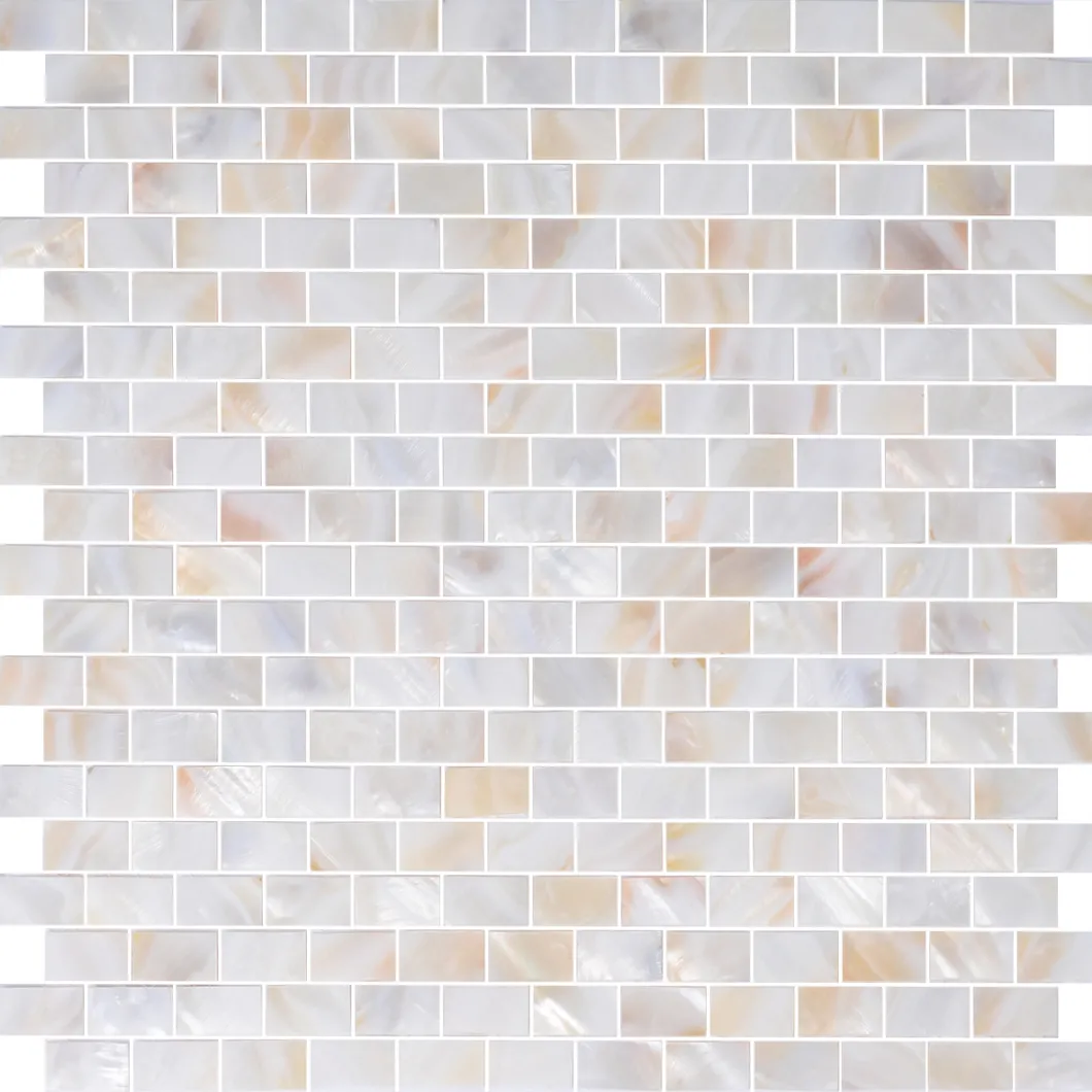 Backsplash Wall Floor White Bathroom Mother of Pearl Mosaic Tiles