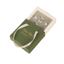 Drawer Jewelry Gift Box with Handle for Jewelry Packaging and Holiday Gifting