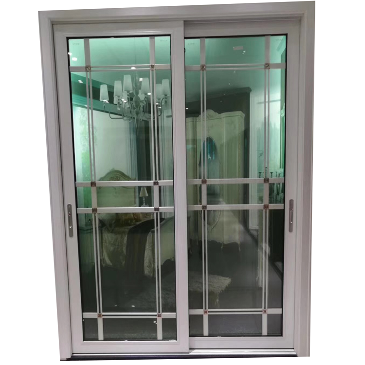 AS/NZ2208 standard double clear glazing aluminium frame heavy duty commercial building used metal security doors