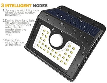 30LED 350lm hot selling waterproof led solar sensor light