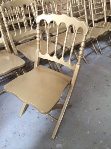 Χρυσό χρώμα πτυσσόμενα καρέκλα Ναπολέων