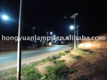 Solar square street light pole