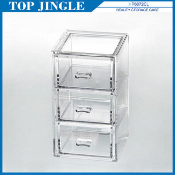 Superior quality Three Drawer Transparent Storage Case