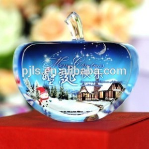 image color print glass apple for wedding favor