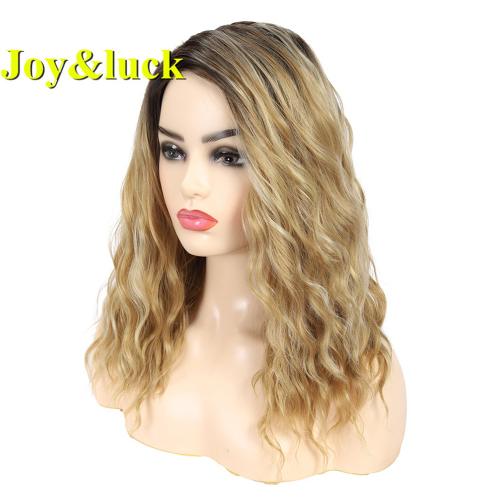 Pink Color Wholesale Wigs for Women Ladies Hair Party Finger Wave Shoulder Length Natural Water Wave Short Synthetic Hair Wigs