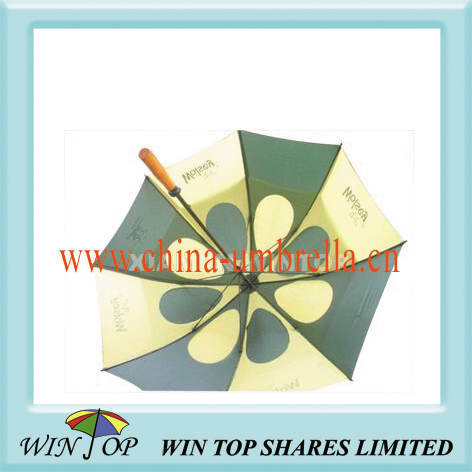 30" Green and Yellow Windproof Golf Umbrella (WT6067)