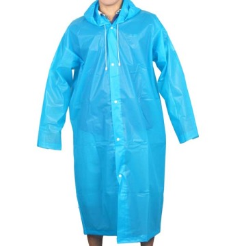 Imperméable en plastique PVC imperméable à capuche avec manches