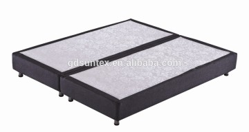 Hotel bed base solid wooden fabric upholstered bed base