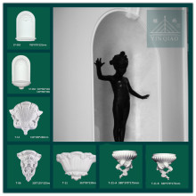 Home Decorating Plaster White Wall Niches