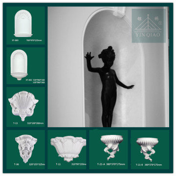 Home Decorating Plaster White Wall Niches