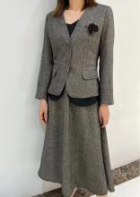 Italian Wool blend Fabric Black Gray Tone Suits