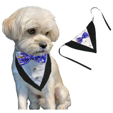 Formell hund Tuxedo bandanas