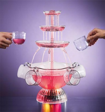 Lighted Party Wine Fountain for Wedding Decorations