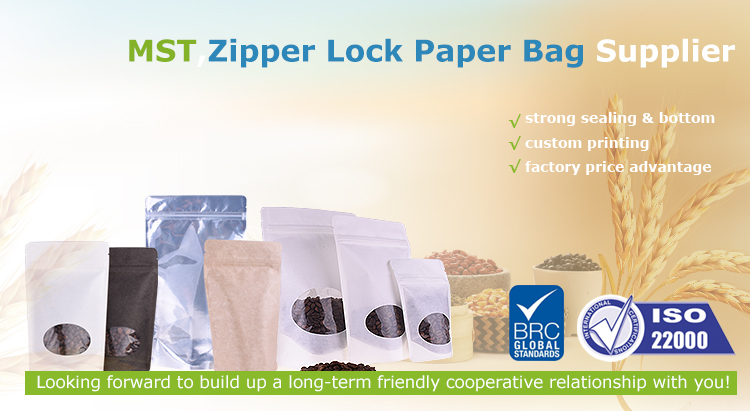 zip lock paper bag