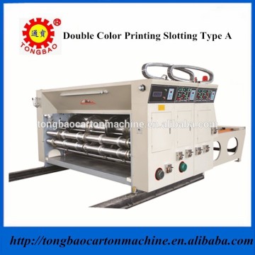 TB480 Double Color printing slotting machine, Type A carton slotting machine