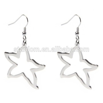 Hot High Polished Star Shaped Earrings