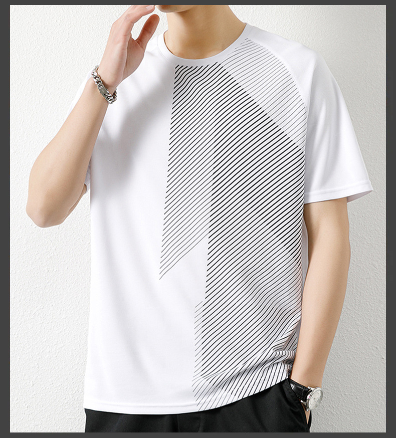 Дышащая короткая футболка из сетки большого размера Large Size Mesh Breathable Short T-shirt