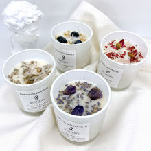 Shell Crystal Stone Gemstones soy scented wax candle