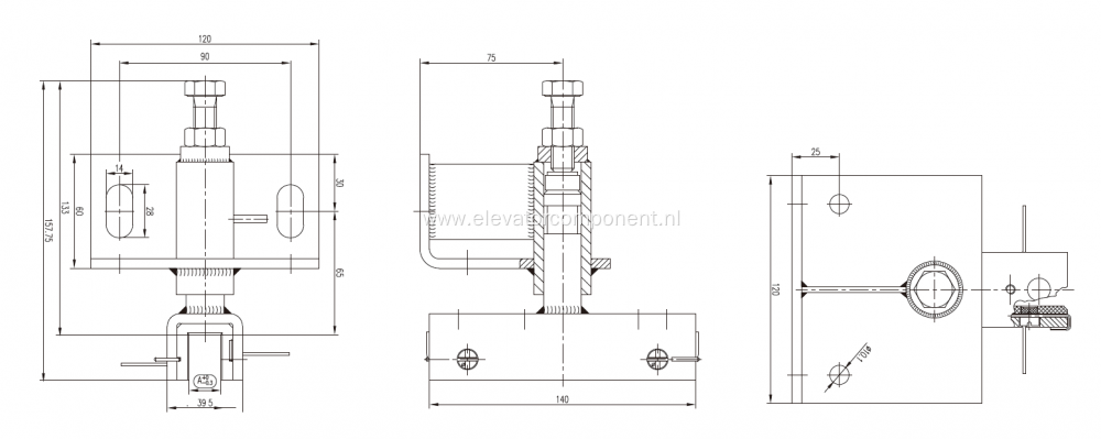 Sliding Guide Shoe for KONE Elevators