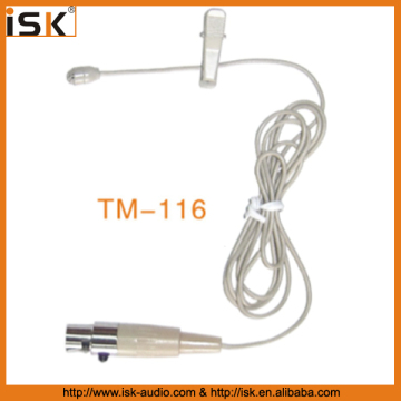 white color lavalier microphone tie clip microphone TM-116