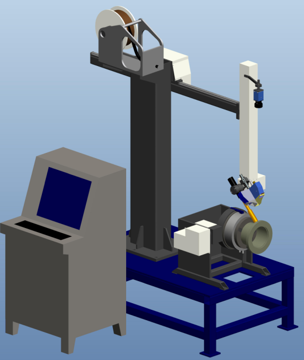 Round Or Square Flange Automatic Welding Robot