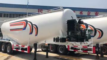 V- Type 45cbm Tri-axle Bulk Cement Tank Trailer
