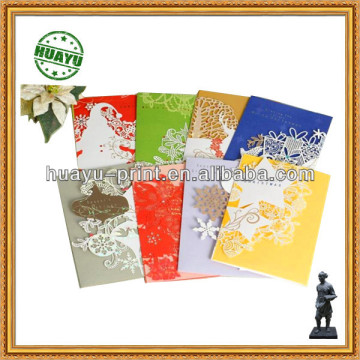 colorful Christmas cards printing/customized greeting cards prining factory in Foshan