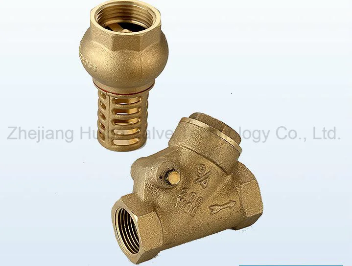 Brass Water Proof 1/2-1''inch Foot Valve with Stainless Steel Filter