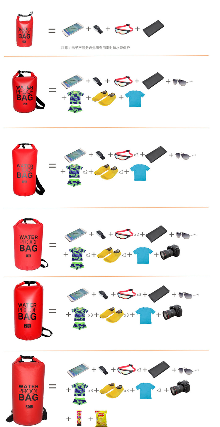 Factory Direct Sales Full Print Outdoor Products Dry Bag