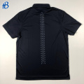 neues Design schwarzer Golfblau -Trimmpolo T -Shirts