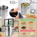 Composter Bin 1,0 gallons en acier inoxydable Compteur de cuisine