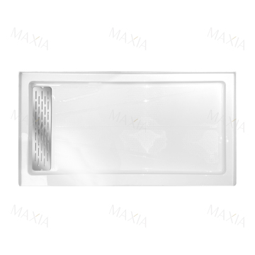 White rectangular shower tray