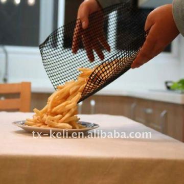 Non-stick Oven Basket - 33x25x3.5cm, PTFE coated,no mess crisp chips all round